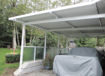 Carport and Obscure Railings