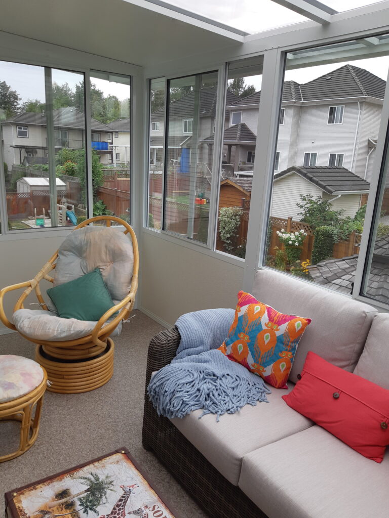Sunroom Inside with Furniture Econowise Sunrooms & Patio Covers