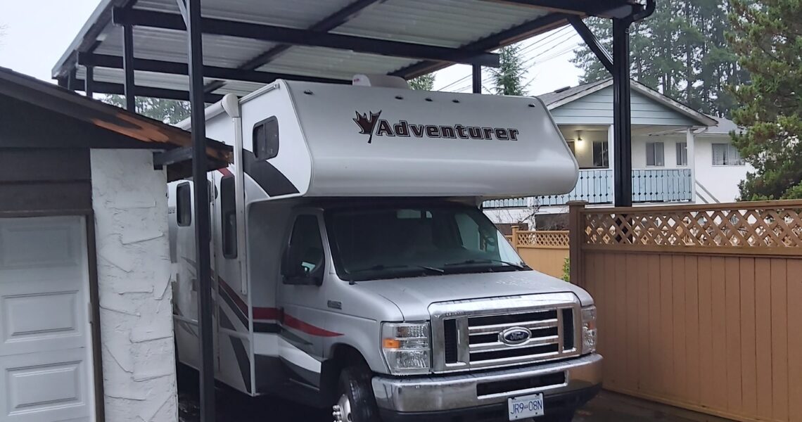 Carport for a new Camper surrey