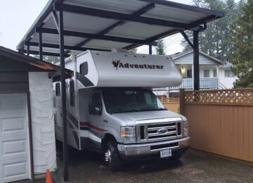 Carport for a new Camper surrey