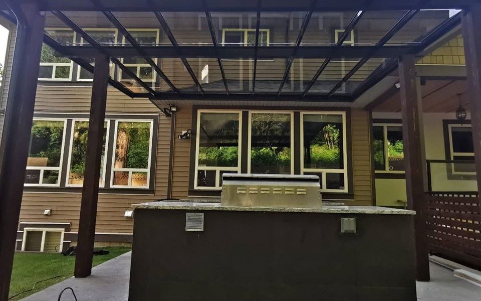 Lovely Covered Outdoor Kitchen