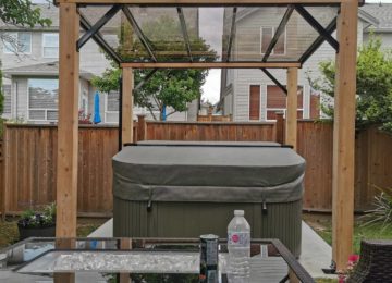 Pergola for hot tub