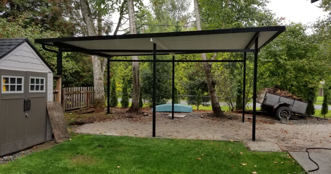 Carport side view