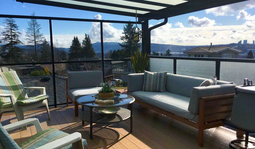 patio cover with incredible view